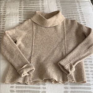 Free People cropped cowl neck